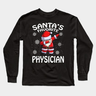 Santas Favorite Physician Christmas Long Sleeve T-Shirt